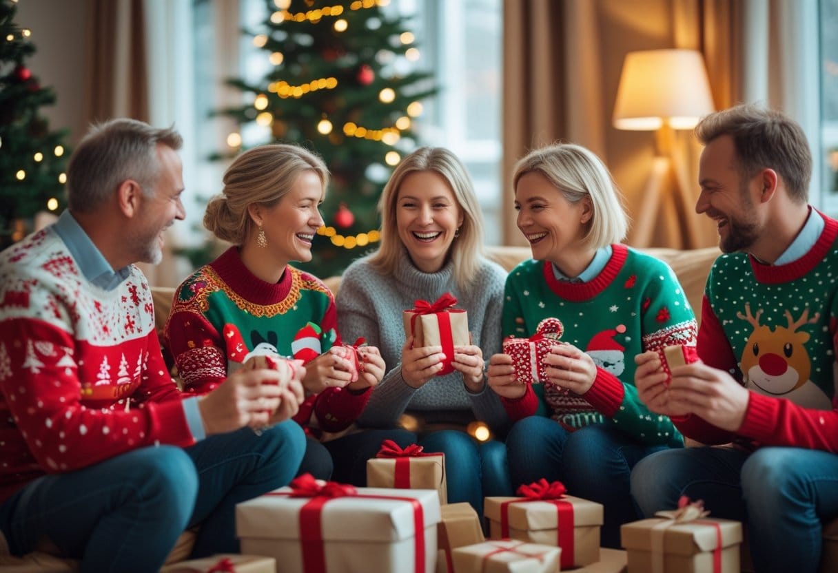 Sjove pakkelegsgaver til jul og kreative julebluser til festen